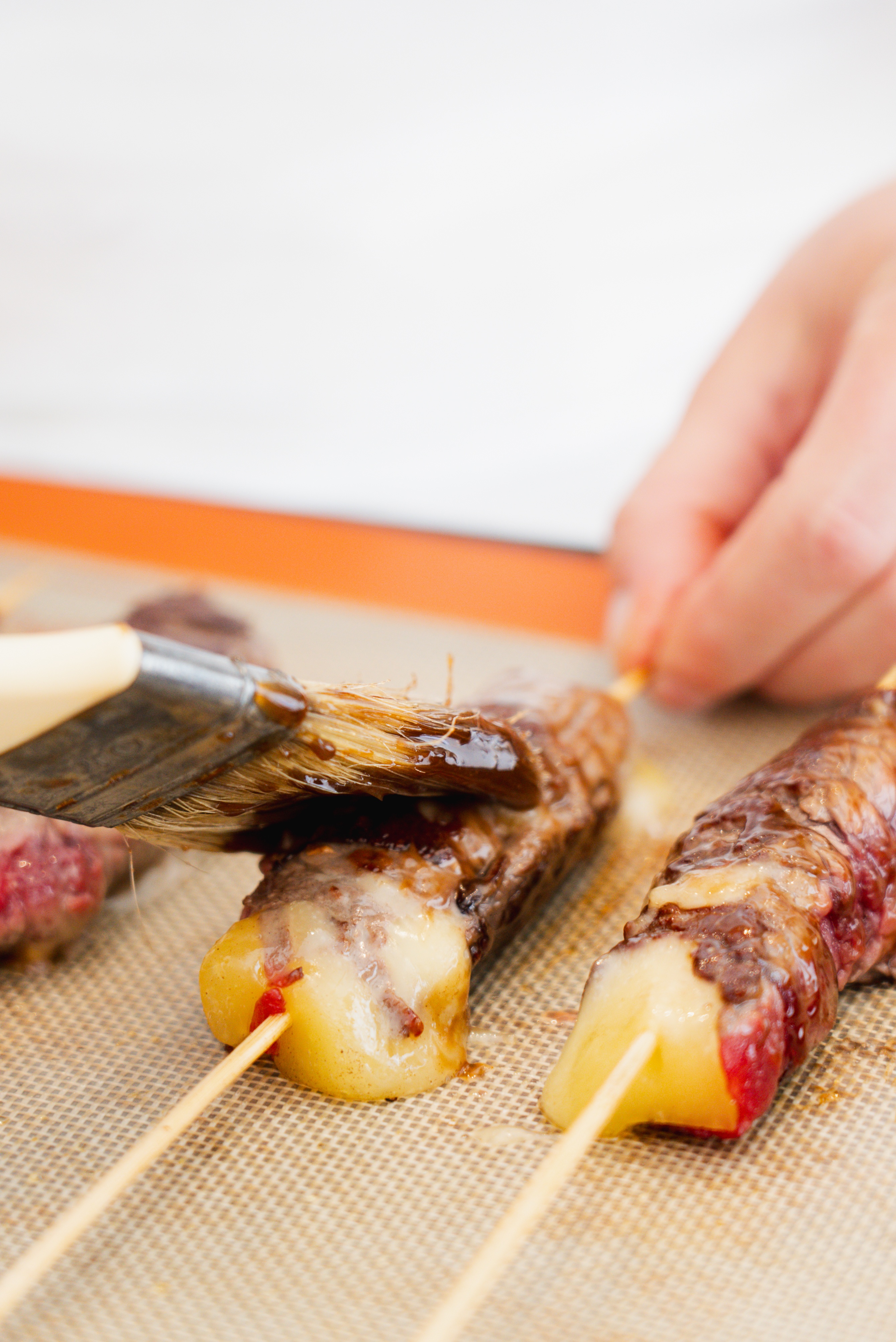 Brochettes bœuf-fromage - Etape 4