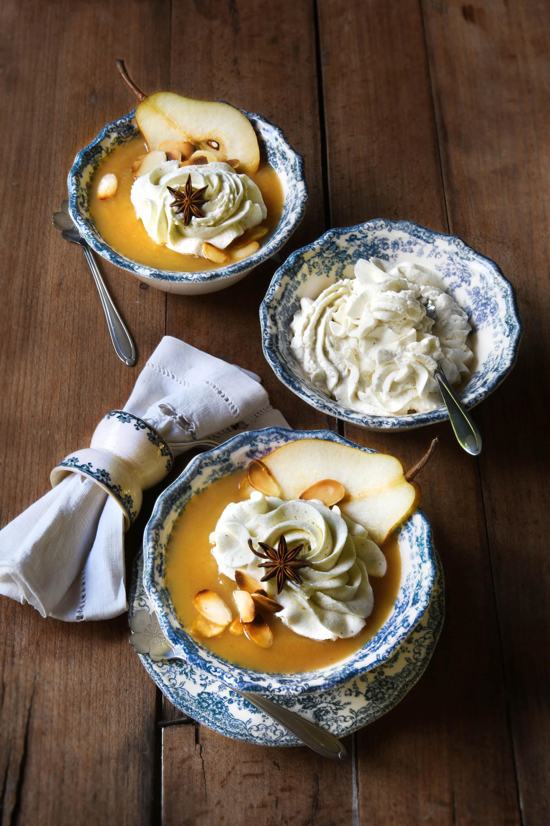 Velouté de poire et sa chantilly vanillée