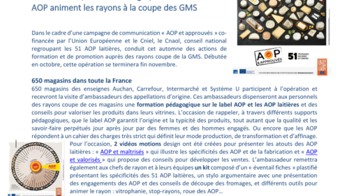 Pdf Communiqué De Presse 51 Fromages Beurres Et Crèmes Aop Animent Les Rayons à La Coupe 