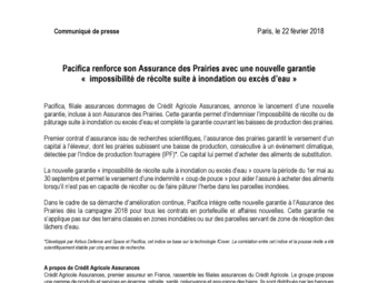 Communiqué de presse - Crédit Agricole Assurance Nouvelle garantie Assurance des Prairies - 22 02 2018.pdf