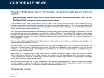 2018 04 04 Wirecard & Crédit Agricole Payment Services sign a next generation digital payment partnership agreement.pdf