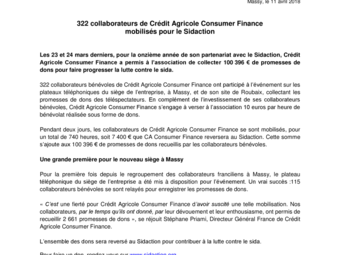 2018 04 11 322 collaborateurs de Crédit Agricole Consumer Finance mobilisés pour le Sidaction.pdf
