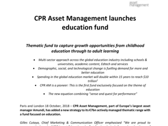 20181018 CPR Asset Management launches education fund.pdf