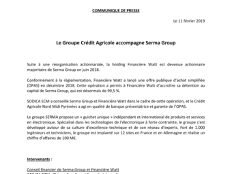 2019 02 11 Le Groupe Crédit Agricole accompagne Serma Group.pdf
