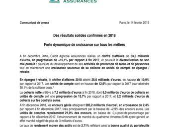 2019 02 14  Crédit Agricole Assurances  Résultats 2018 - FR.pdf