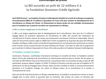 2019 04 01 La BEI accorde un prêt de 12 millions € à la Fondation Grameen Crédit Agricole.pdf