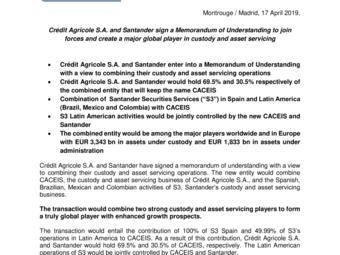 2019 04 17 Credit Agricole S.A. and Santander sign a Memorandum of Understanding.pdf