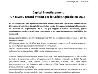 2019 05 13 Capital investissement un niveau record atteint par le Credit Agricole.pdf