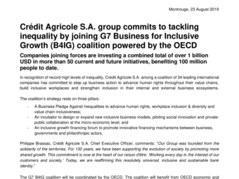 2019 08 23 Crédit Agricole S.A. group commits to tackling inequality.pdf