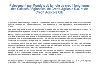 2019 09 19 Relèvement par Moody’s de la note de crédit long terme de Crédit Agricole SA....pdf