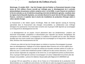 20191015 Cap Vert Energie clot le financement de 6 de centrales photoltaiques.pdf