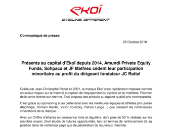 2019 10 25 Amundi PEF, Sofipaca et JF Mathieu cèdent leur participation minoritaire dans EKOI.pdf