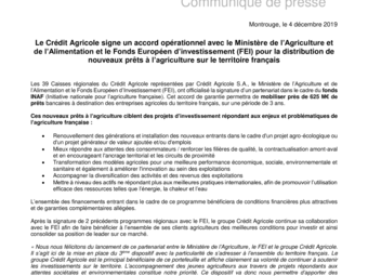 2019 12 04 Le CA signe un accord avec le Ministère de L'Agriculture et le FEI.pdf