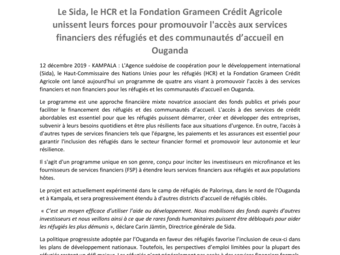 2019 12 12 Promouvoir l'accès aux services financiers des réfugiés et des communautés d’accueil en Ouganda.pdf