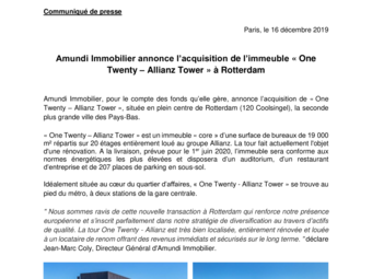 16.12.19 Amundi Immobilier _ Acquisition One Twenty Allianz Tower Rotterdam_FR.pdf