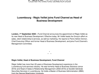 09012020 Fund Channel appointment Régis Veillet Head of Bus Development EN.pdf
