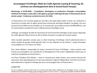 2020 09 07 Accompagné d’Unifergie, IEL continue son développement dans le Grand Ouest.pdf