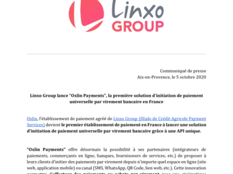 2020 10 05 Linxo Group lance Oxlin Payments.pdf