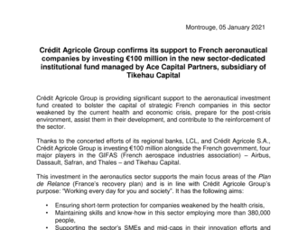 2021 01 05 Crédit Agricole Group confirms its support to French aeronautical companies by investing €100 million.pdf