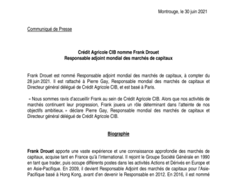 2021 06 30 CACIB - Frank Drouet nommé Responsable adjoint des marchés de capitaux.pdf