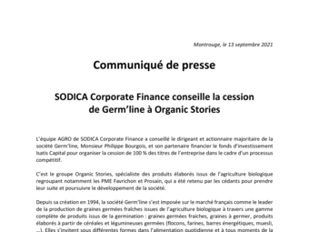 2021 09 10 SODICA Corporate Finance conseille la cession.pdf