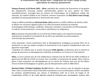 2022 02 02 Olinn renforce sa présence sur le financement des ventes avec l’intégration de Direct Lease Group.pdf