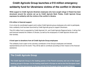2022 03 03 Crédit Agricole Group launches a €10 million emergency solidarity fund.pdf