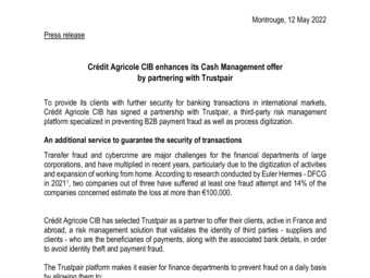 2022 05 12 Press release - Partnership with Trustpair.pdf