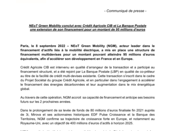 Communiqué de presse - Crédit Agricole CIB - NEoT Green Mobility_08 09 2022.pdf