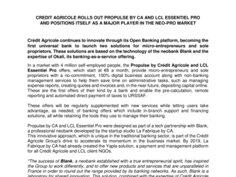 2022 10 24 CREDIT AGRICOLE ROLLS OUT PROPULSE BY CA AND LCL ESSENTIEL PRO .pdf