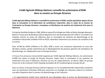 Communiqué de presse - Crédit Agricole Midcap Advisors_AEIB_30012023.pdf