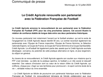 2023 07 12 CP_ Le Crédit Agricole renouvelle son partenariat avec la Fédération Française de Football.pdf