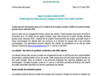 CP - Appel à projets aidants 2025 Crédit Agricole Assurances s’engage en faveur de la santé mentale.pdf