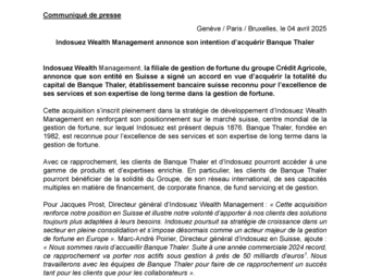 FR 04 04 2025 Indosuez Wealth Management annonce son intention d’acquérir Banque Thaler.pdf