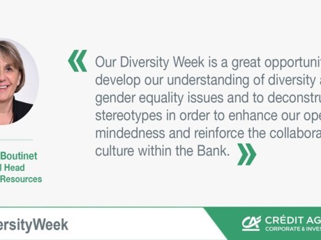 Martine Boutinet, Global Head of Human Resources at Crédit Agricole CIB, explains the Bank’s actions to promote diversity and gender equality in the workplace