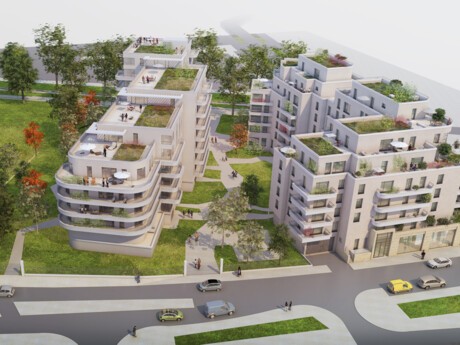 Crédit Agricole Immobilier pose la première pierre d’Odace, un écrin résidentiel de verdure dans la ZAC de l’Arc Sportif, à Colombes