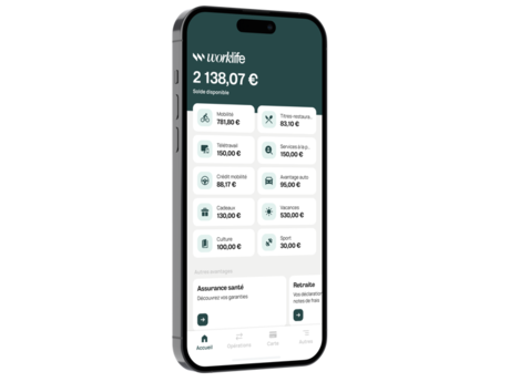 Worklife, première solution intégrant tous les avantages salariés disponibles en France sur une seule carte
