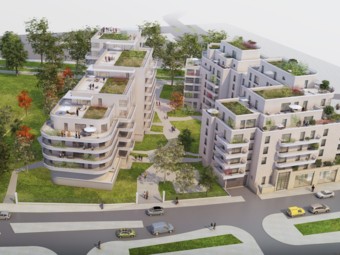 Crédit Agricole Immobilier pose la première pierre d’Odace, un écrin résidentiel de verdure dans la ZAC de l’Arc Sportif, à Colombes