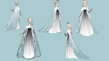The Walt Disney Studios - croquis La Reine des Neiges 2
