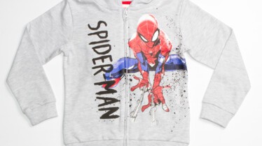 Sweat-shirt à capuche gris Spider-Man.jpg