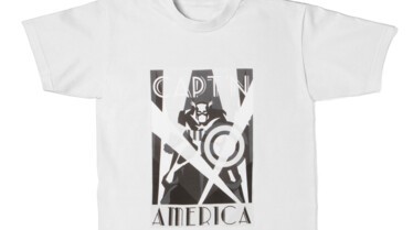 T-shirt Captain america Noir & Blanc Homme Kiabi.jpg