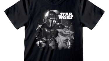 Disney Store The Mandalorian Black and White T-Shirt For Adults.tif