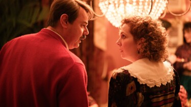 Danny Dyer as Freddie Jones_ Katherine Parkinson as Lizzie Vereker_ Rivals returns 11 November on Disney .jpg