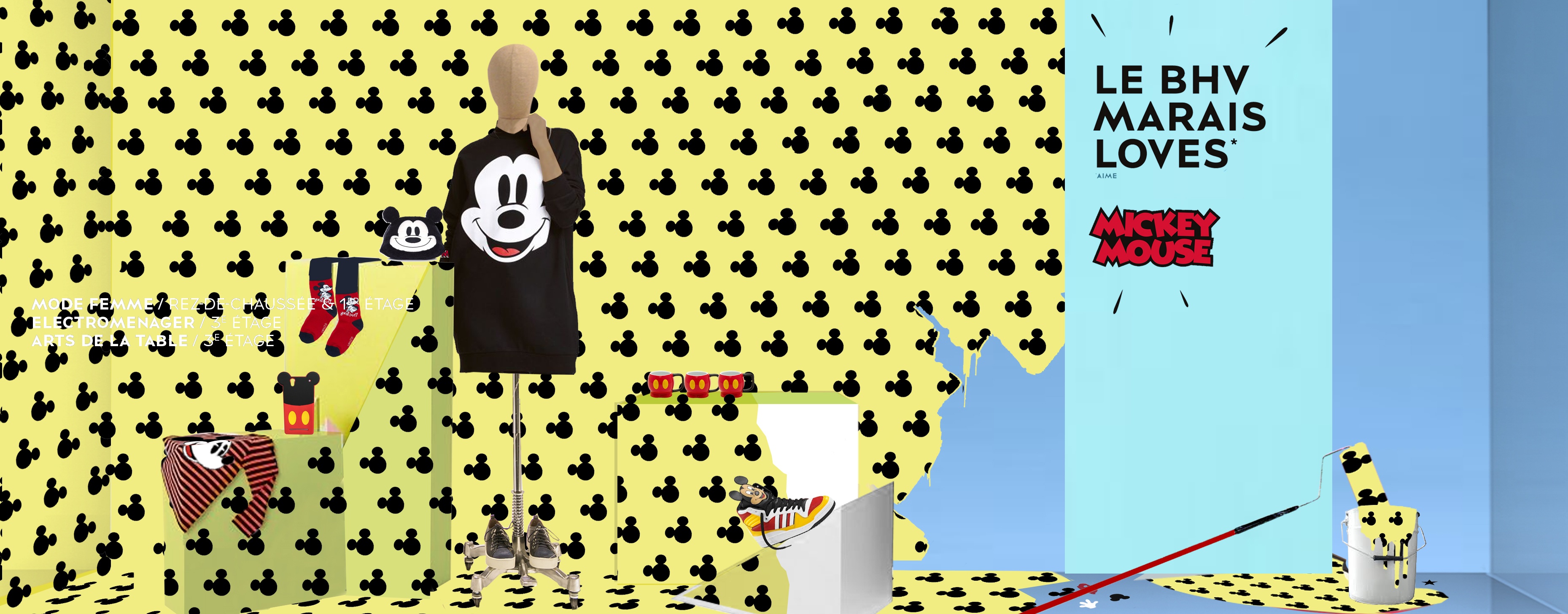 LE BHV MARAIS LOVES MICKEY MOUSE - VITRINE.jpg