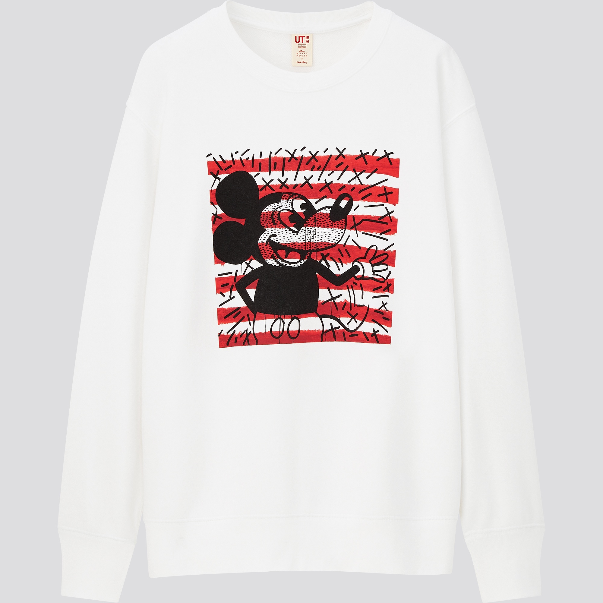 Uniqlo - Mickey x Keith Haring sweat blanc.jpg