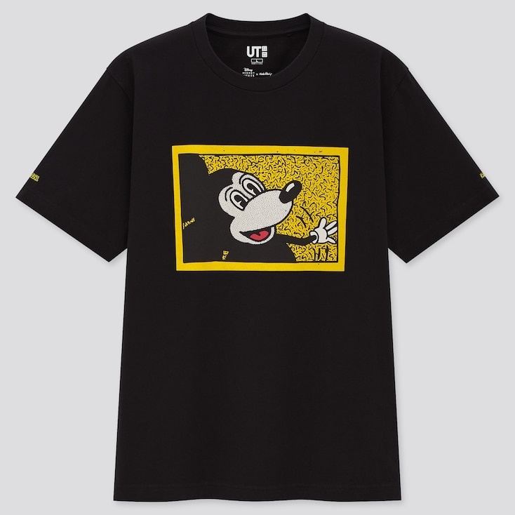 Stance - Mickey x Keith Haring t-shirt noir et jaune.jpg