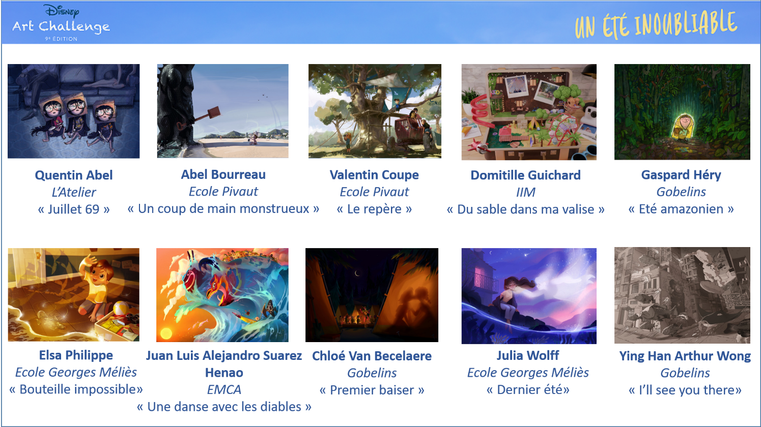 Disney Art Challenge - 10 Oeuvres Sélectionnées.png