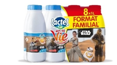Lactel et The Walt Disney Company France unissent leurs forces pour proposer un petit déjeuner équilibré aux familles grâce aux nouvelles bouteilles de lait Bol de Vie STAR WARS