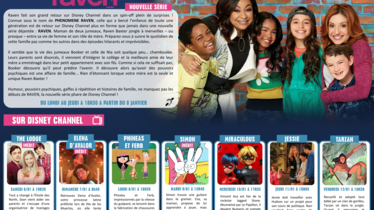 Bulletin de programmes Disney Channel semaine 2