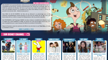 Bulletin des programmes Disney Channel semaine 4